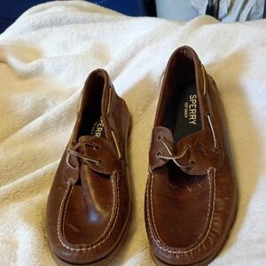 Sperry Men's Brown Leather Boat Shoes